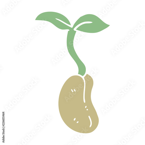 cartoon doodle seedling