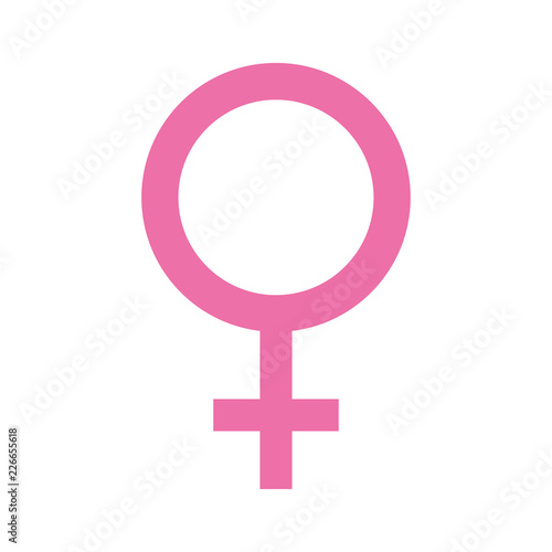 femenine gender symbol icon