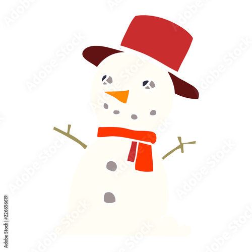 cartoon doodle snowman photo