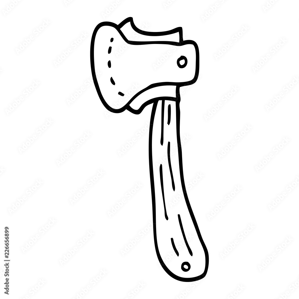 line drawing cartoon long axe line drawing cartoon long axe