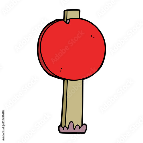 cartoon doodle road sign