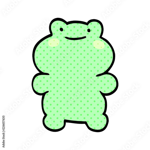 cartoon doodle frog