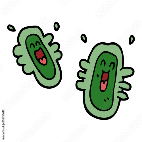 cartoon doodle happy germs