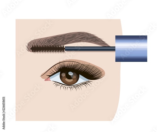 Correction and coloring eyebrows in the salon