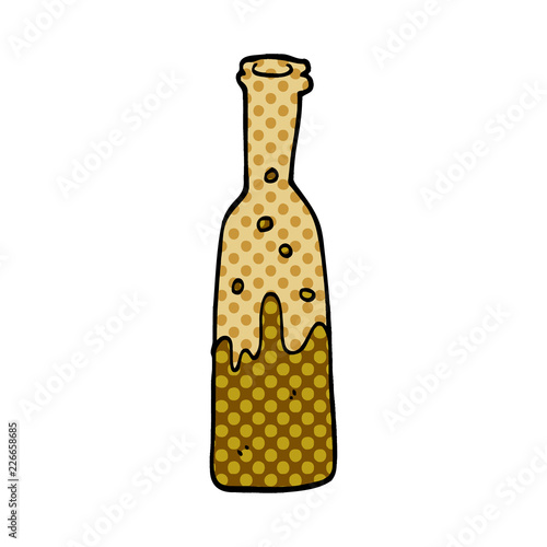 cartoon doodle bottle of pop