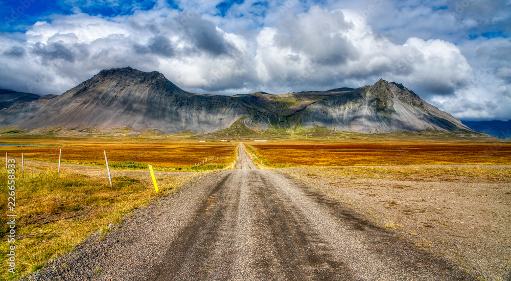 Road to Mountain - Iceland