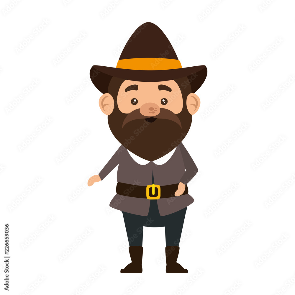 pilgrim man character icon pilgrim man character icon