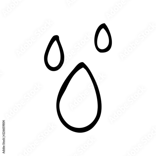 line drawing cartoon water drips