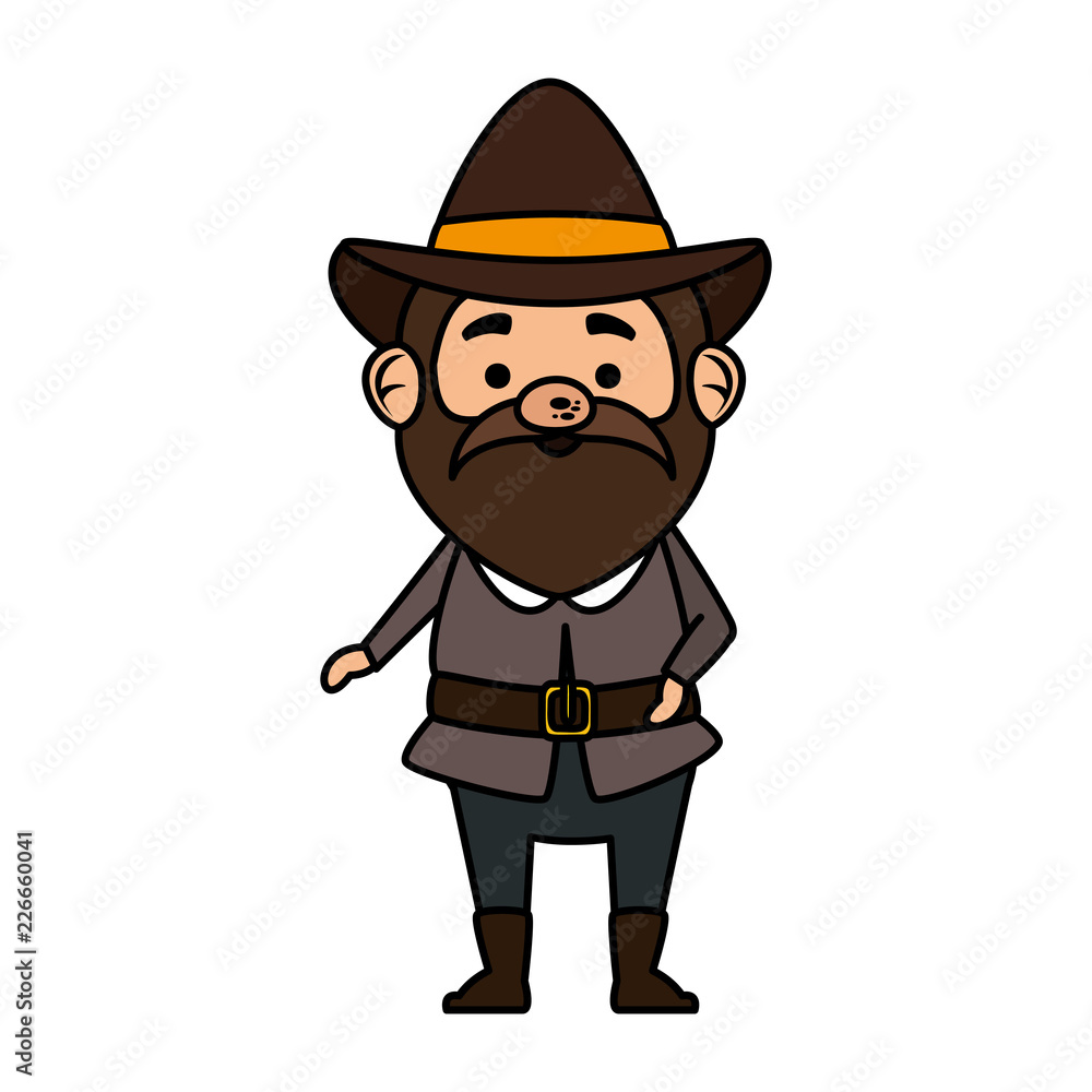 pilgrim man character icon pilgrim man character icon