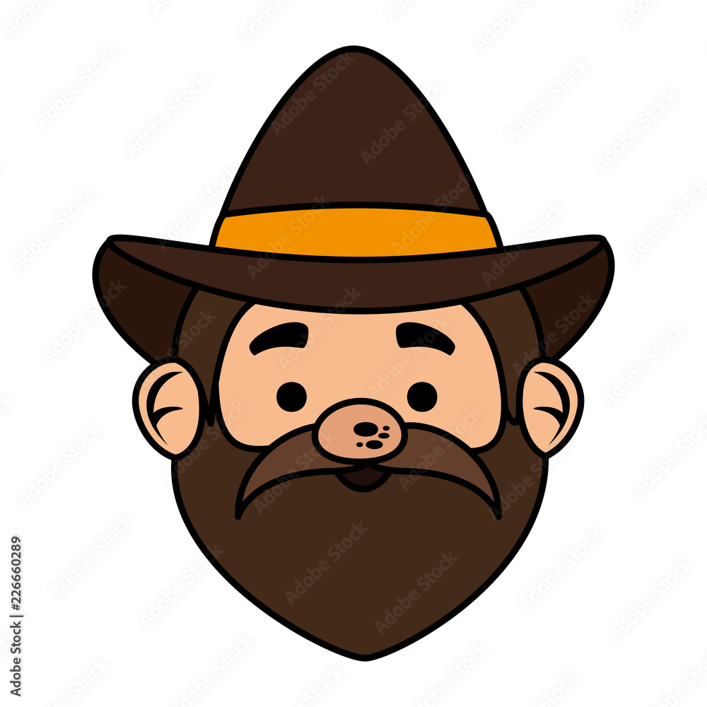 pilgrim man head character icon pilgrim man head character icon