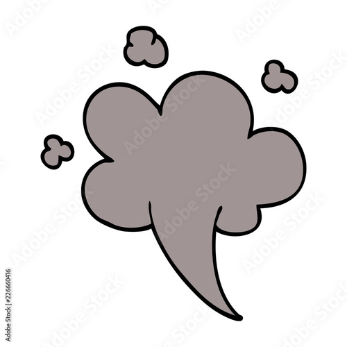 cartoon doodle whooshing cloud