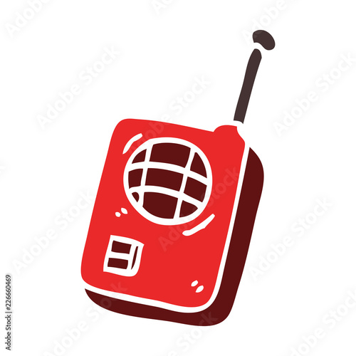 cartoon doodle walkie talkie