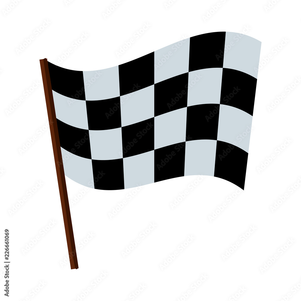 sport flag isolated icon