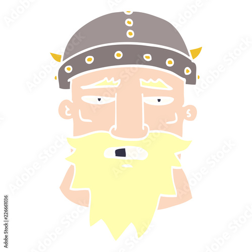 cartoon doodle viking face