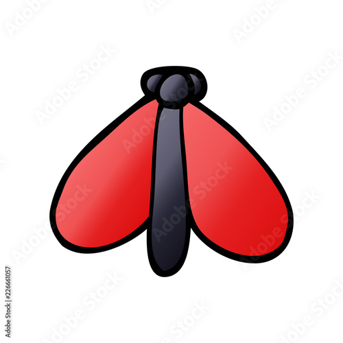 cartoon doodle still moth
