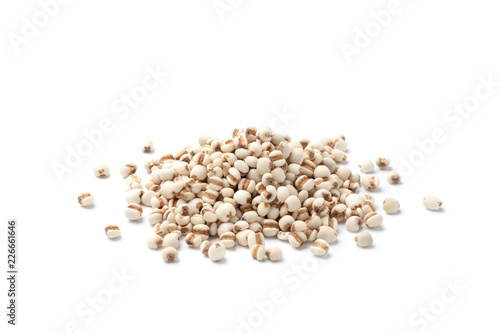 Heap of Job's tears isolated on white background