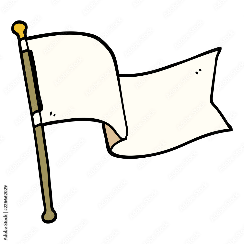 cartoon doodle white flag waving cartoon doodle white flag waving