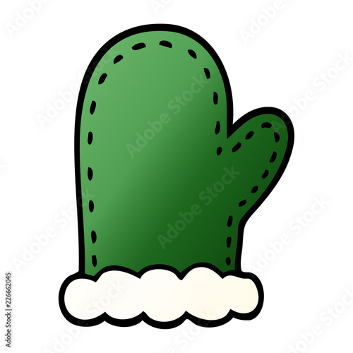 cartoon doodle oven mitts