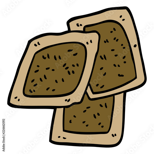 cartoon doodle teabags