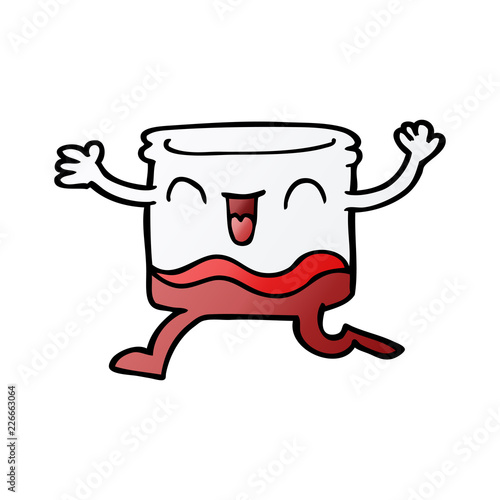 cartoon doodle happy tumbler