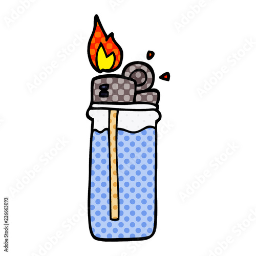 cartoon doodle disposable lighter