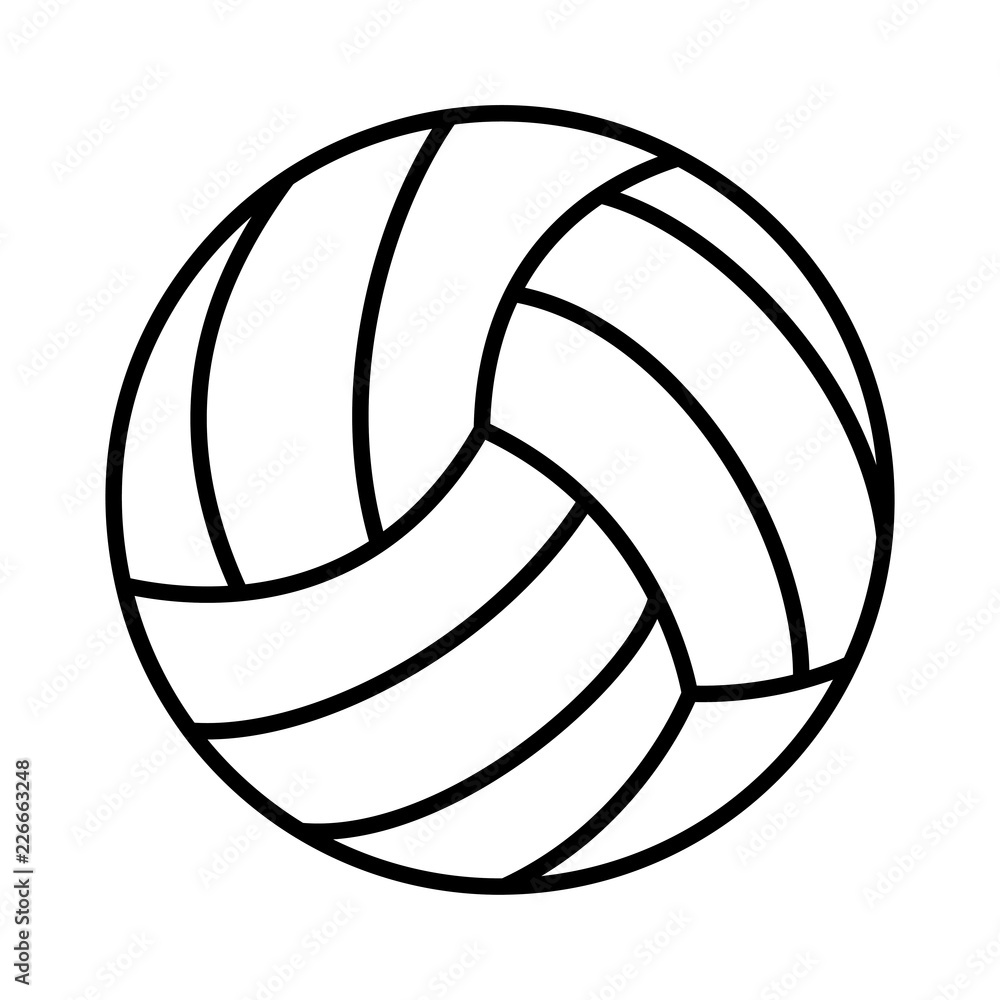 volleyball sport ball icon
