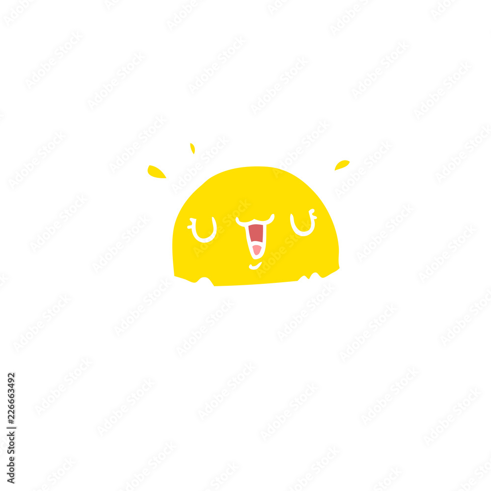 flat color style cartoon fried egg flat color style cartoon fried egg