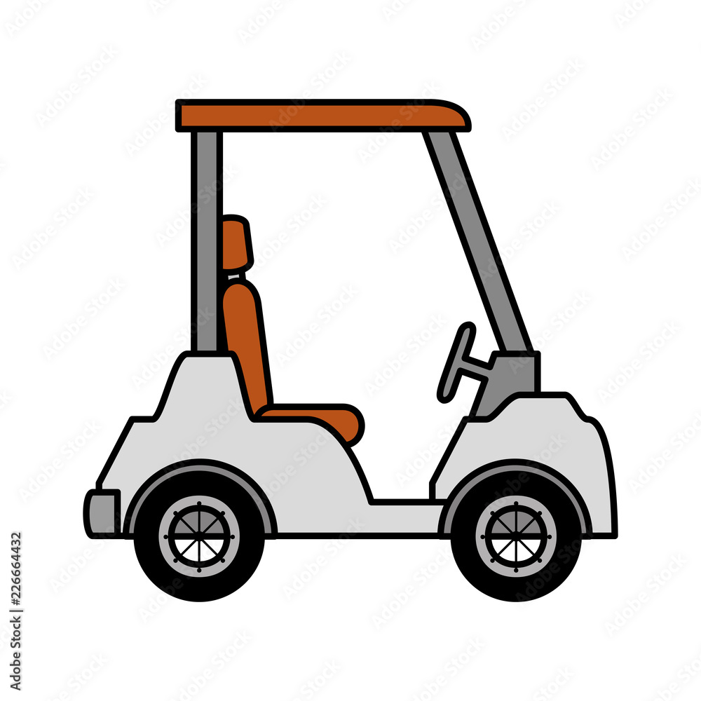 golf cart isolated icon