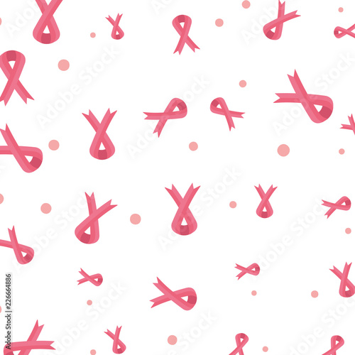 pink ribbon breast cancer pattern