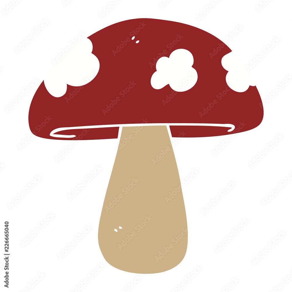 flat color style cartoon mushroom flat color style cartoon mushroom