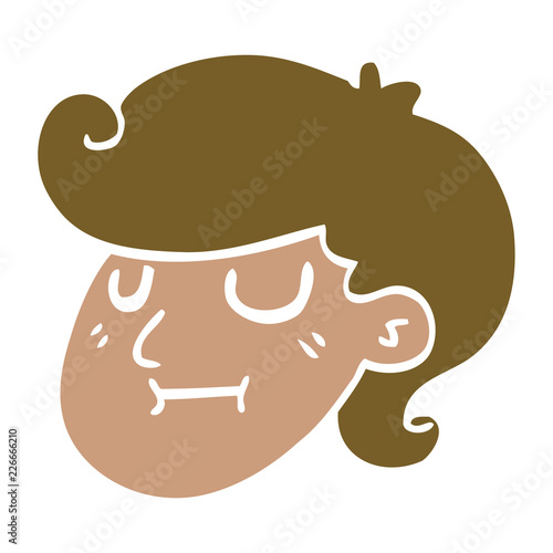 cartoon doodle of a girls face