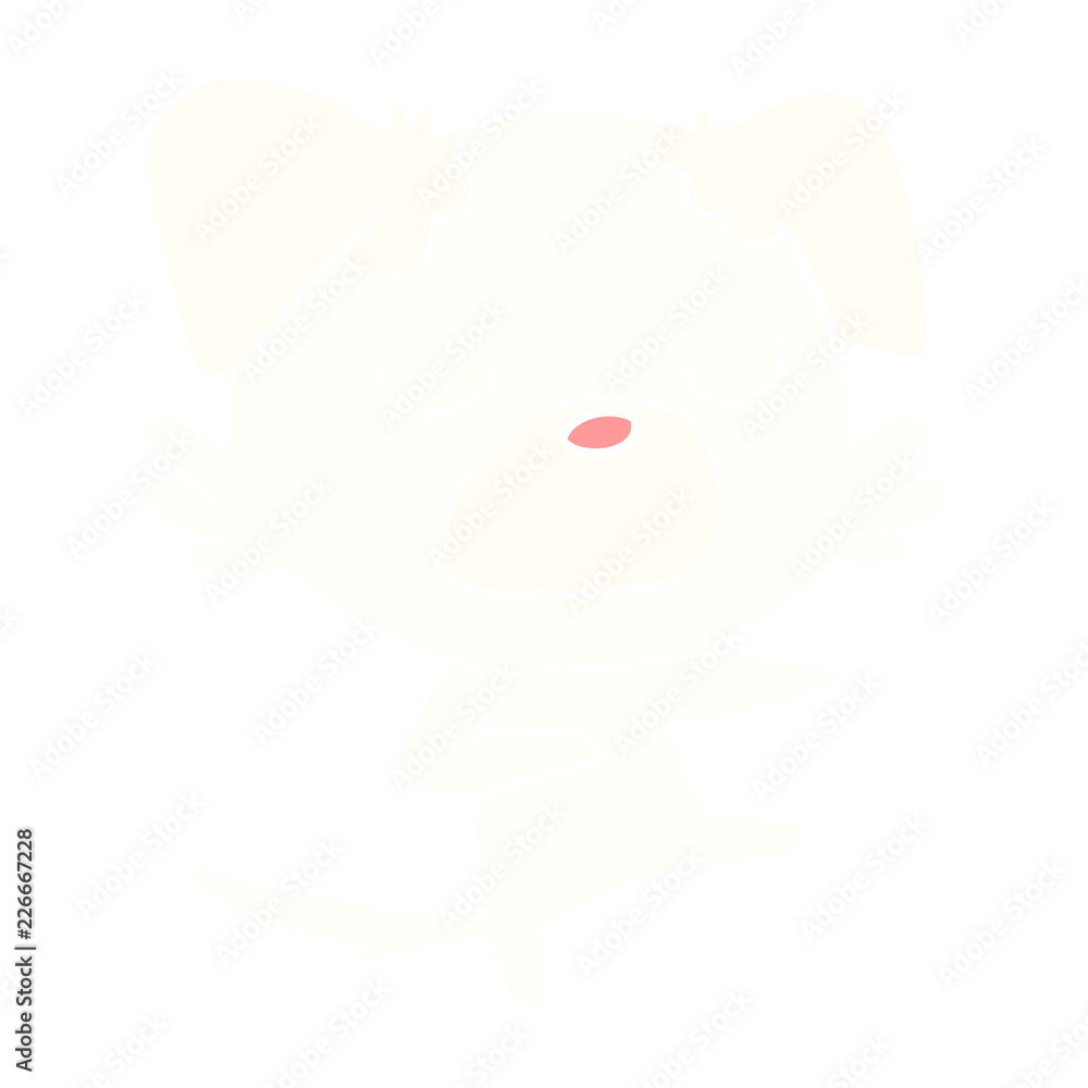 flat color style cartoon dog flat color style cartoon dog