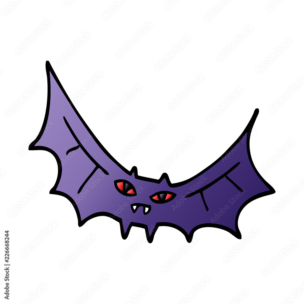 Fototapeta premium cartoon doodle bat