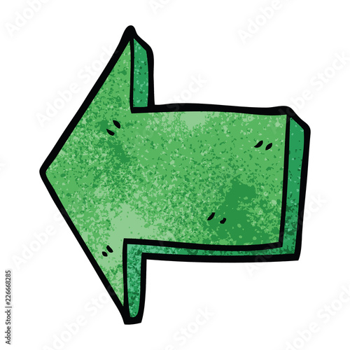 cartoon doodle directing arrow