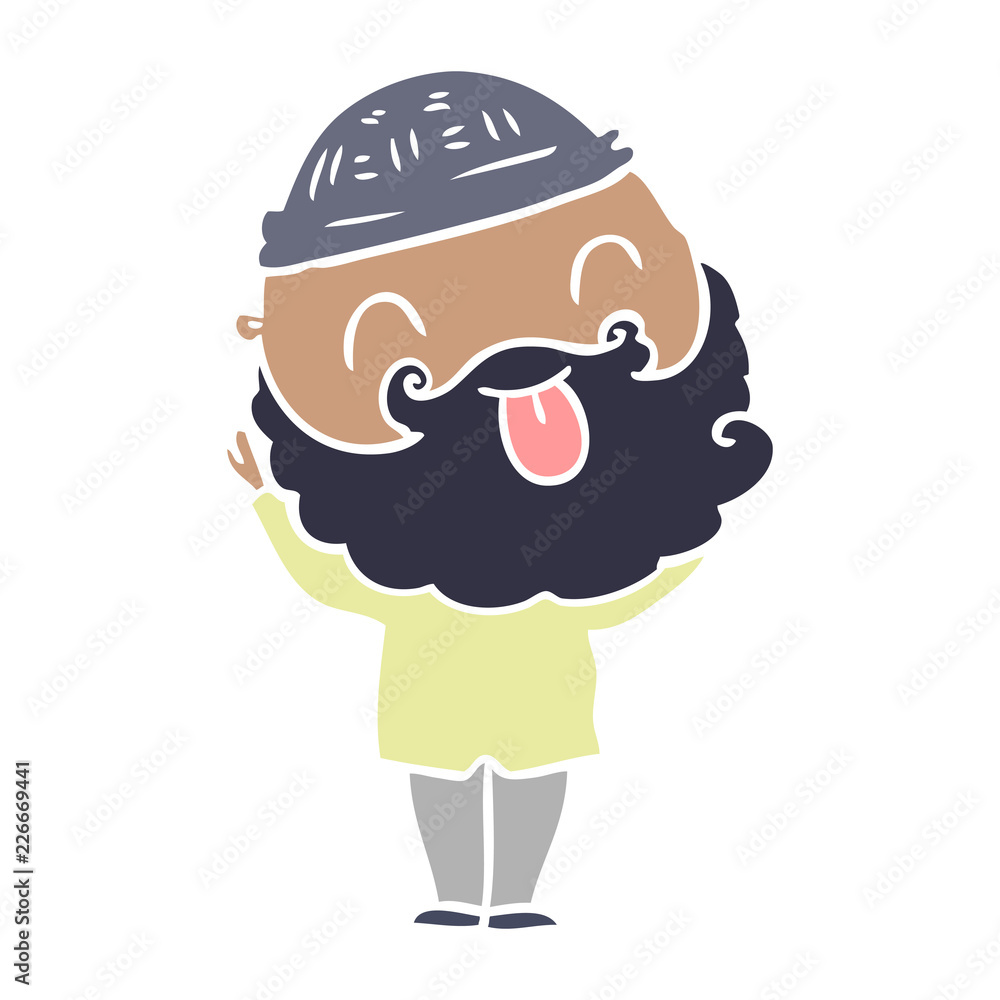 man with beard sticking out tongue man with beard sticking out tongue