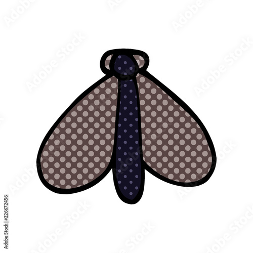 cartoon doodle still moth