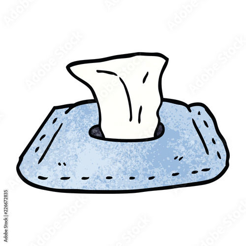 cartoon doodle toilet wipes