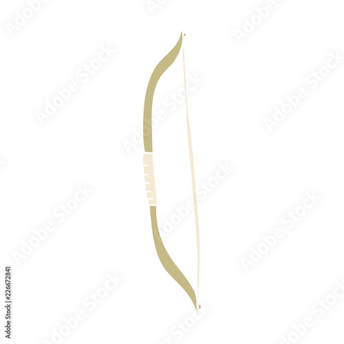 flat color illustration of a cartoon bow