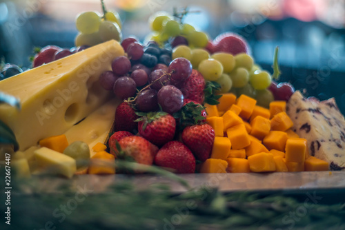 Fruit and Cheese Plating
