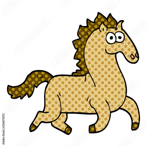 cartoon doodle magnificent stallion