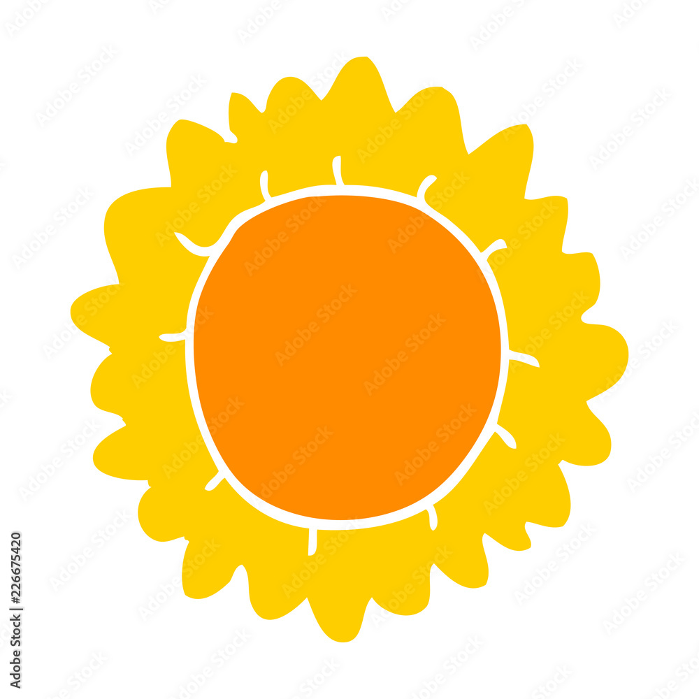 flat color style cartoon flower flat color style cartoon flower