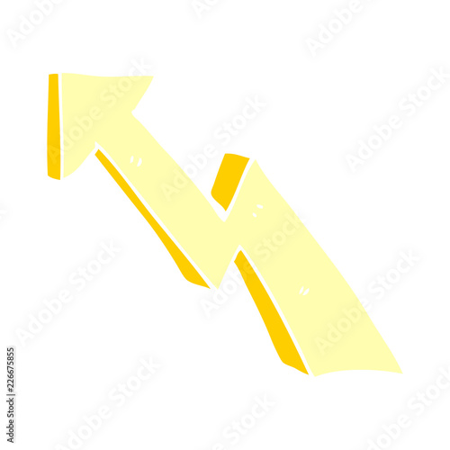 cartoon doodle rising arrow