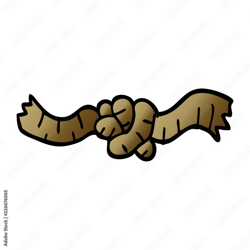 cartoon doodle rope knot cartoon doodle rope knot
