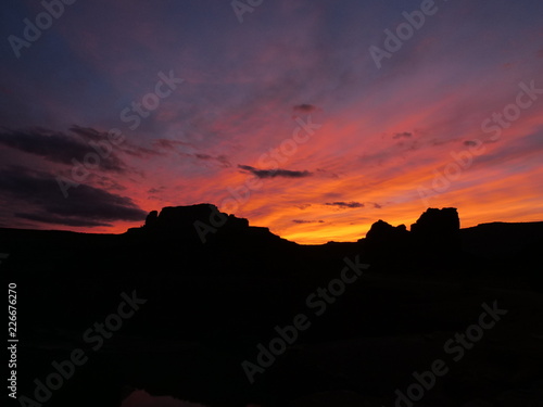 Shaffer Trail Silhouette Sunset  © Daniel