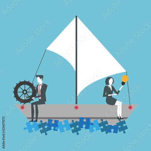 Business partners working