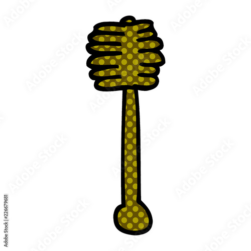 cartoon doodle honey spindle