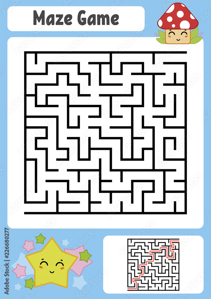 Square Maze Printable