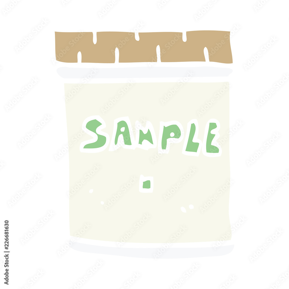 cartoon doodle medical sample jar cartoon doodle medical sample jar