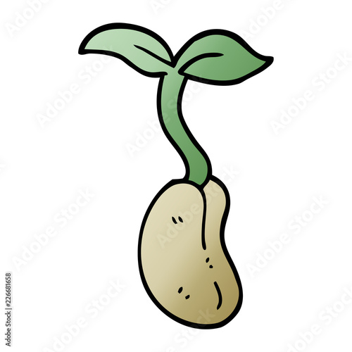 cartoon doodle seedling