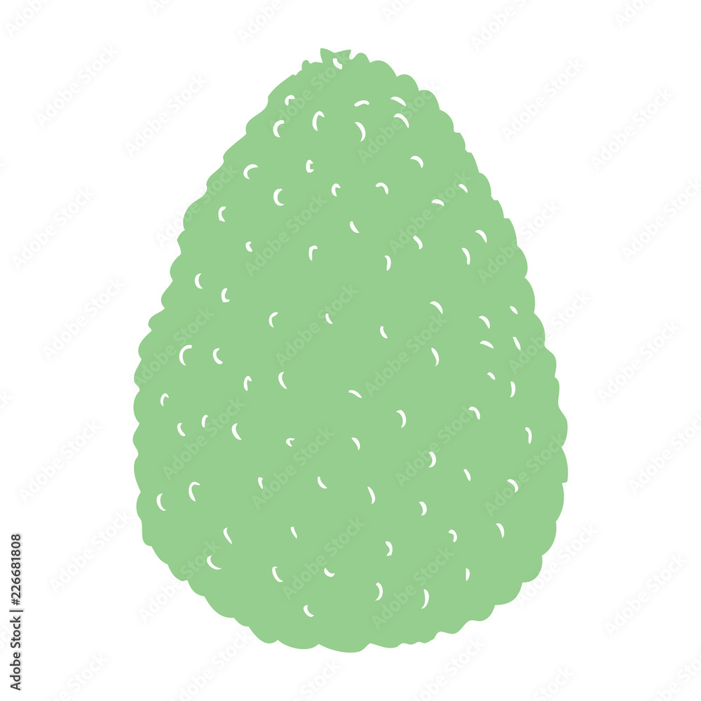 flat color illustration of a cartoon avocado flat color illustration of a cartoon avocado